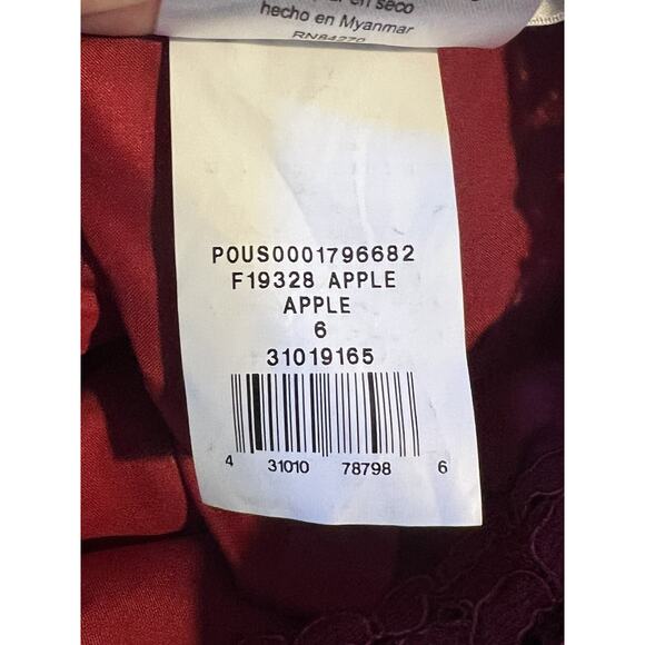 Davids Bridal Red Bridesmaid Prom Dress Maxi Long HOCO Gala Holiday Event Glam - Picture 9 of 10